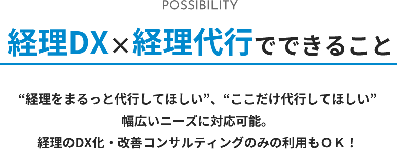 経理DX×経理代行でできること